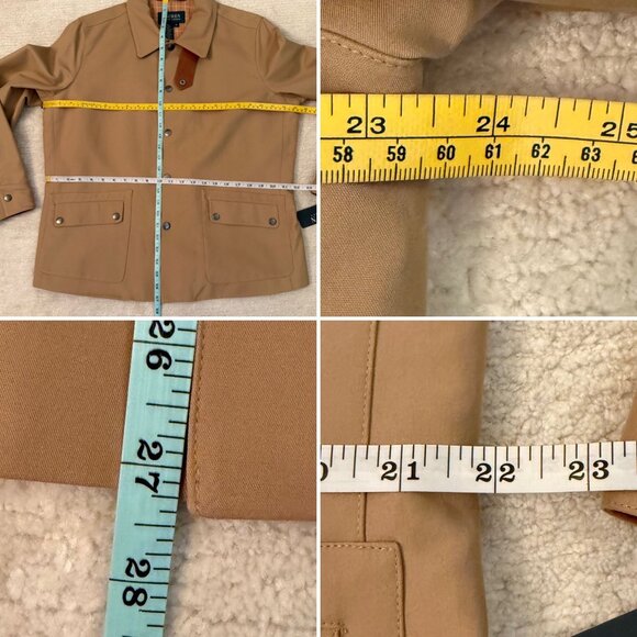 Lauren Ralph Lauren Woman Beige Lightweight Button Front Jacket Size 1X - Picture 9 of 12